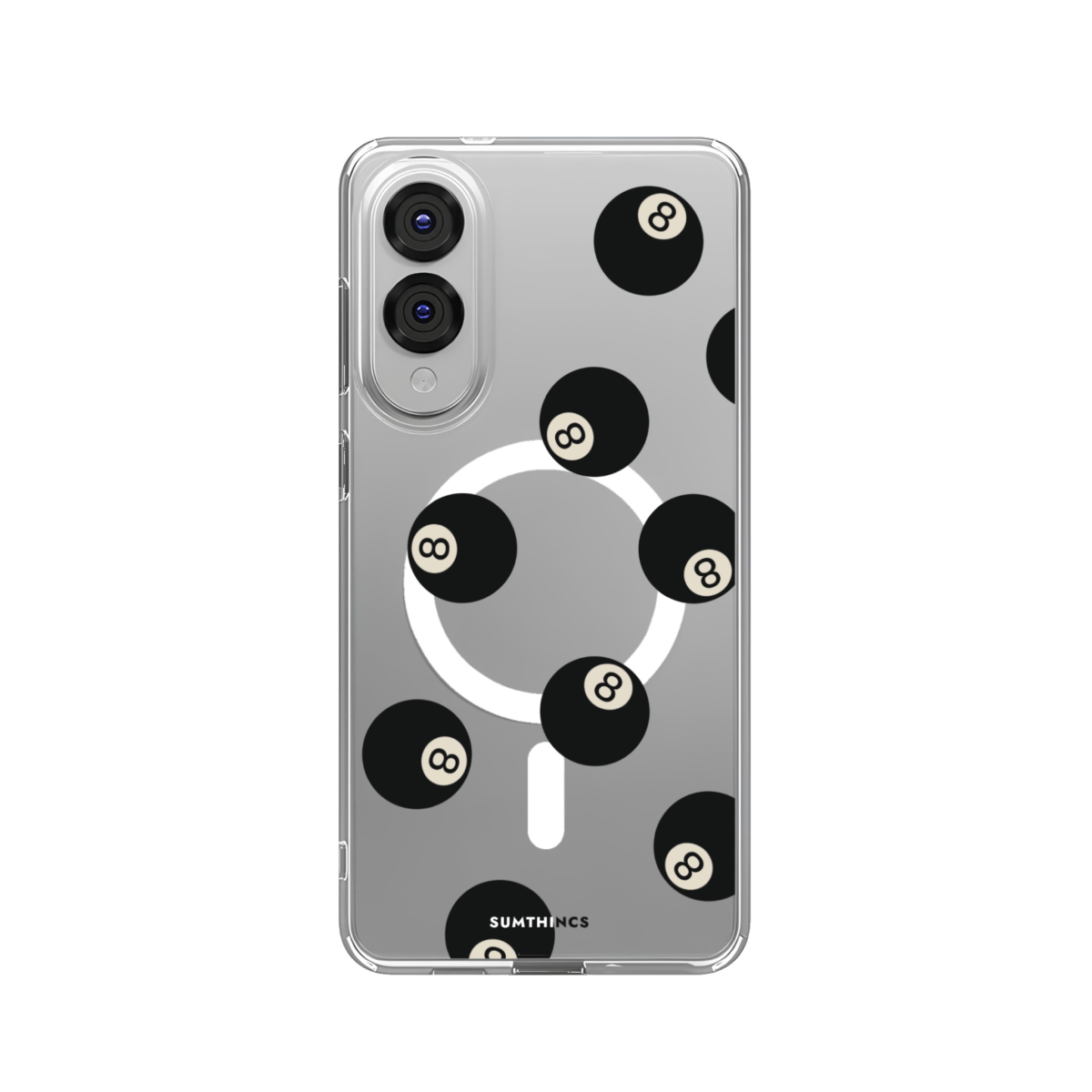 Samsung S25 Edge 8Ball Clear Magsafe Şeffaf Telefon Kılıfı - SUMTHINCS
