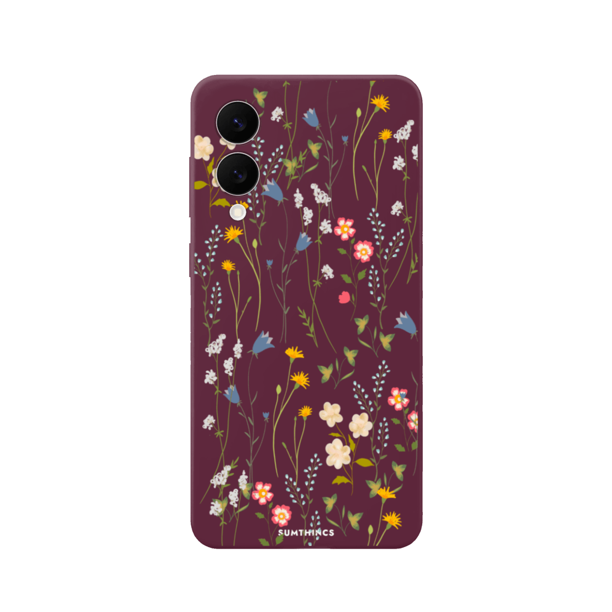 Samsung S25 Edge Eternal Garden Premium Telefon Kılıfı Bordo - SUMTHINCS