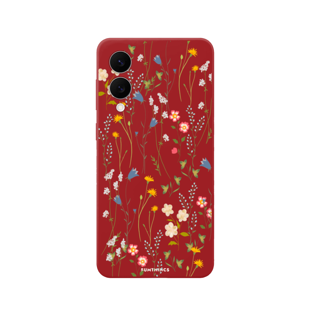 Samsung S25 Edge Eternal Garden Premium Telefon Kılıfı Kırmızı - SUMTHINCS