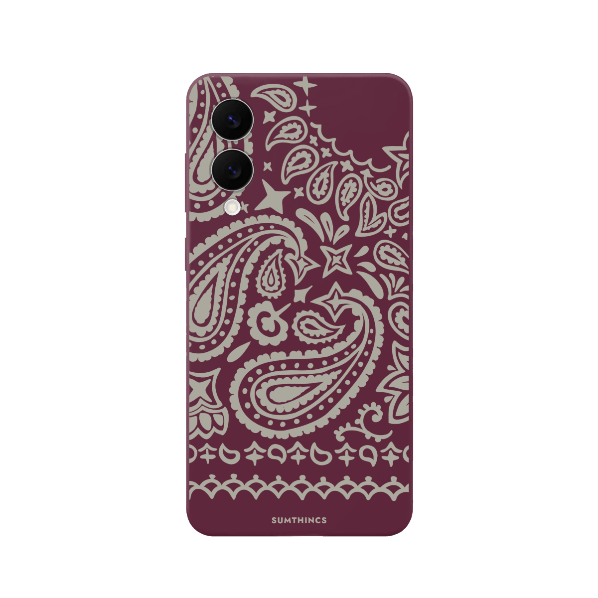 Samsung S25 Edge Urban Bandana Premium Telefon Kılıfı Bordo - SUMTHINCS