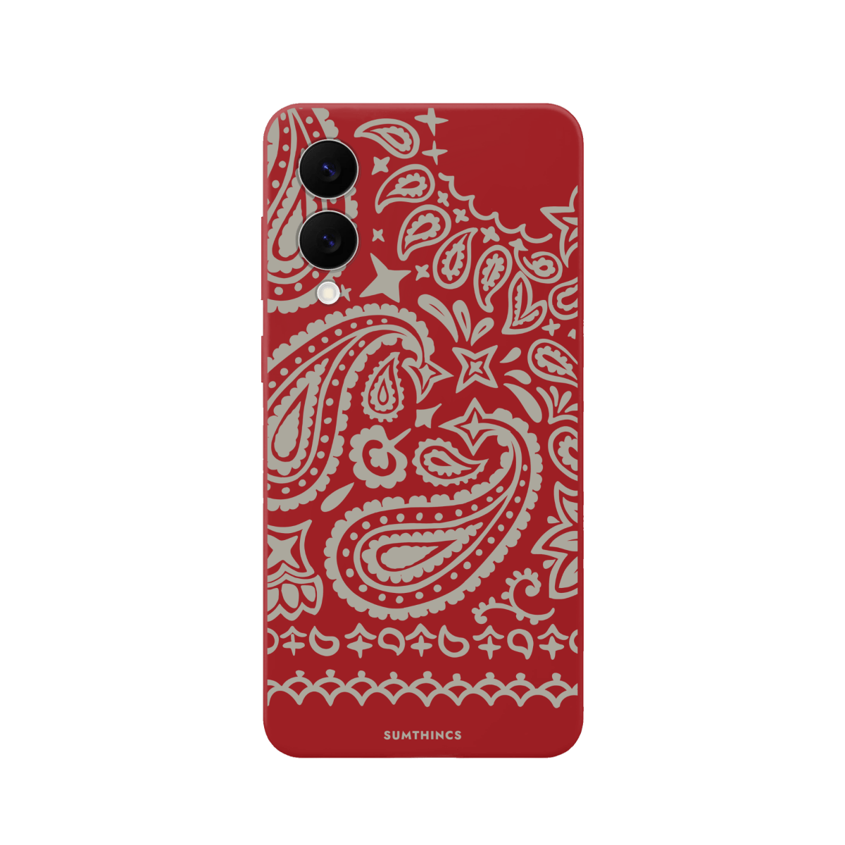 Samsung S25 Edge Urban Bandana Premium Telefon Kılıfı Kırmızı - SUMTHINCS