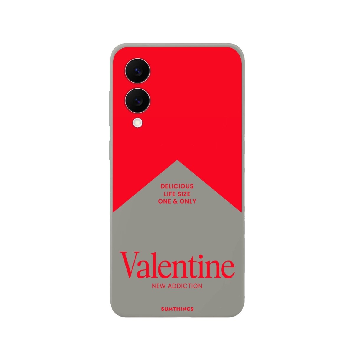 Samsung S25 Edge Valentine Premium Telefon Kılıfı Gri - SUMTHINCS