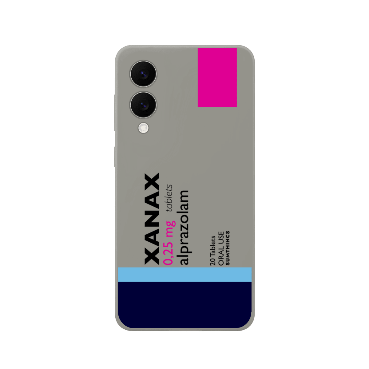 Samsung S25 Edge Xanax Premium Telefon Kılıfı Gri - Sumthincs