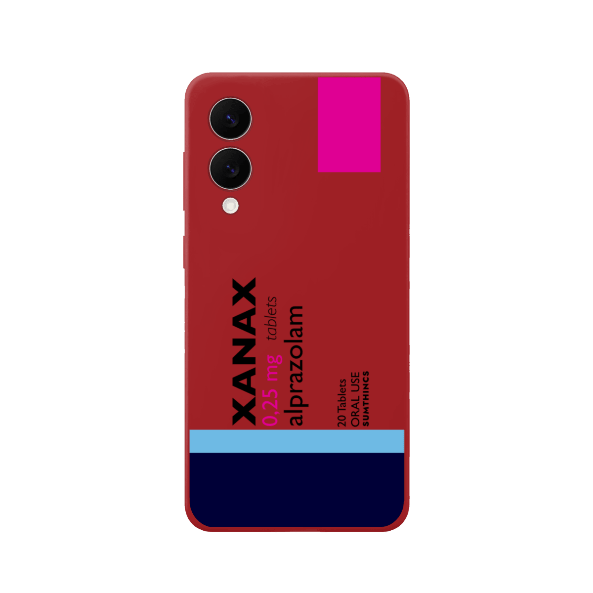 Samsung S25 Edge Xanax Premium Telefon Kılıfı Kırmızı - Sumthincs