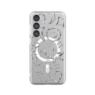 Samsung S25 FE Silver Doodles Clear Magsafe Telefon Kılıfı - SUMTHINCS
