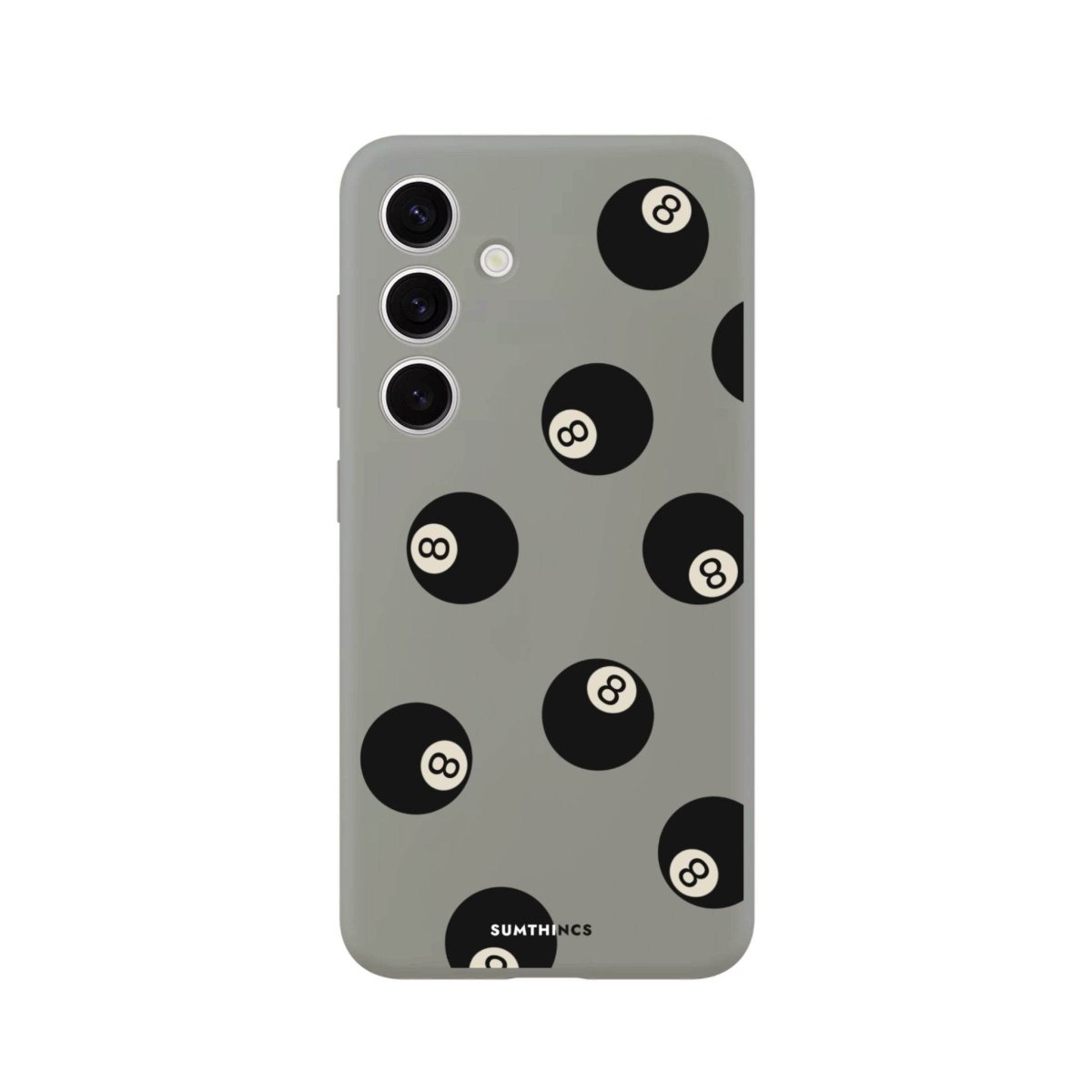 Samsung S25 Plus 8Ball Premium Telefon Kılıfı Gri - SUMTHINCS