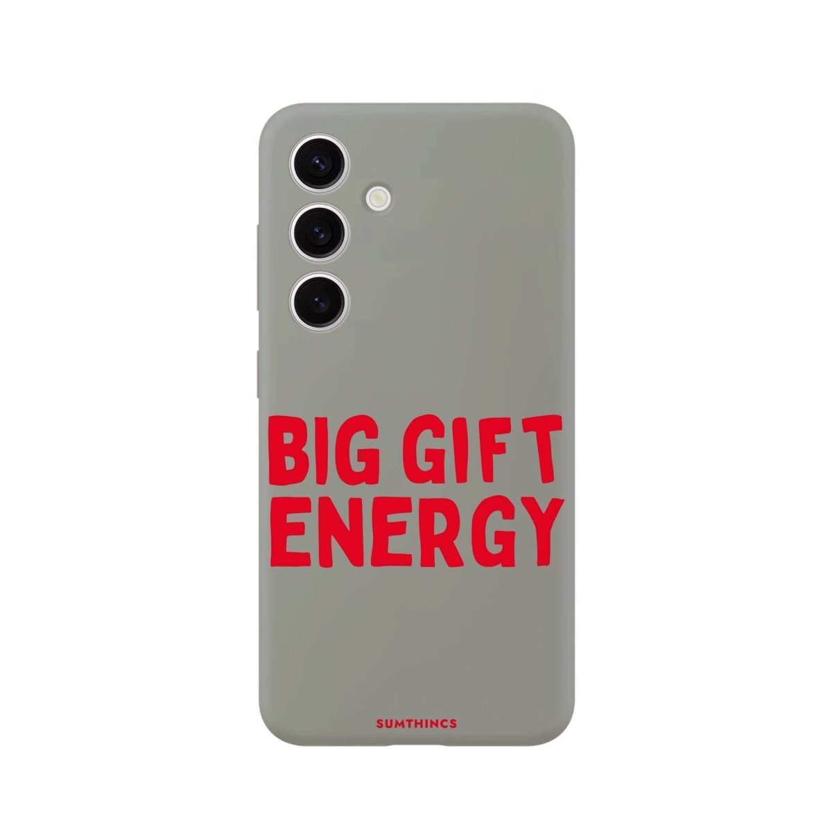 Samsung S25 Plus Big Gift Energy Premium Telefon Kılıfı Gri - SUMTHINCS