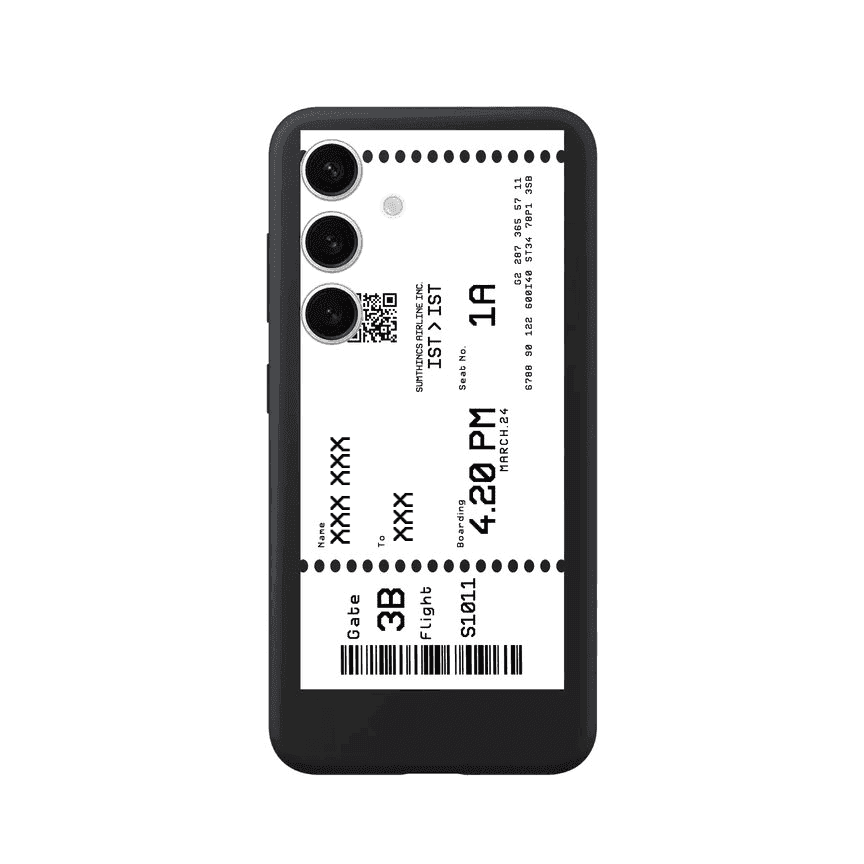 Samsung S25 Plus Custom Ticket Kişiye Özel Premium Telefon Kılıfı - SUMTHINCS