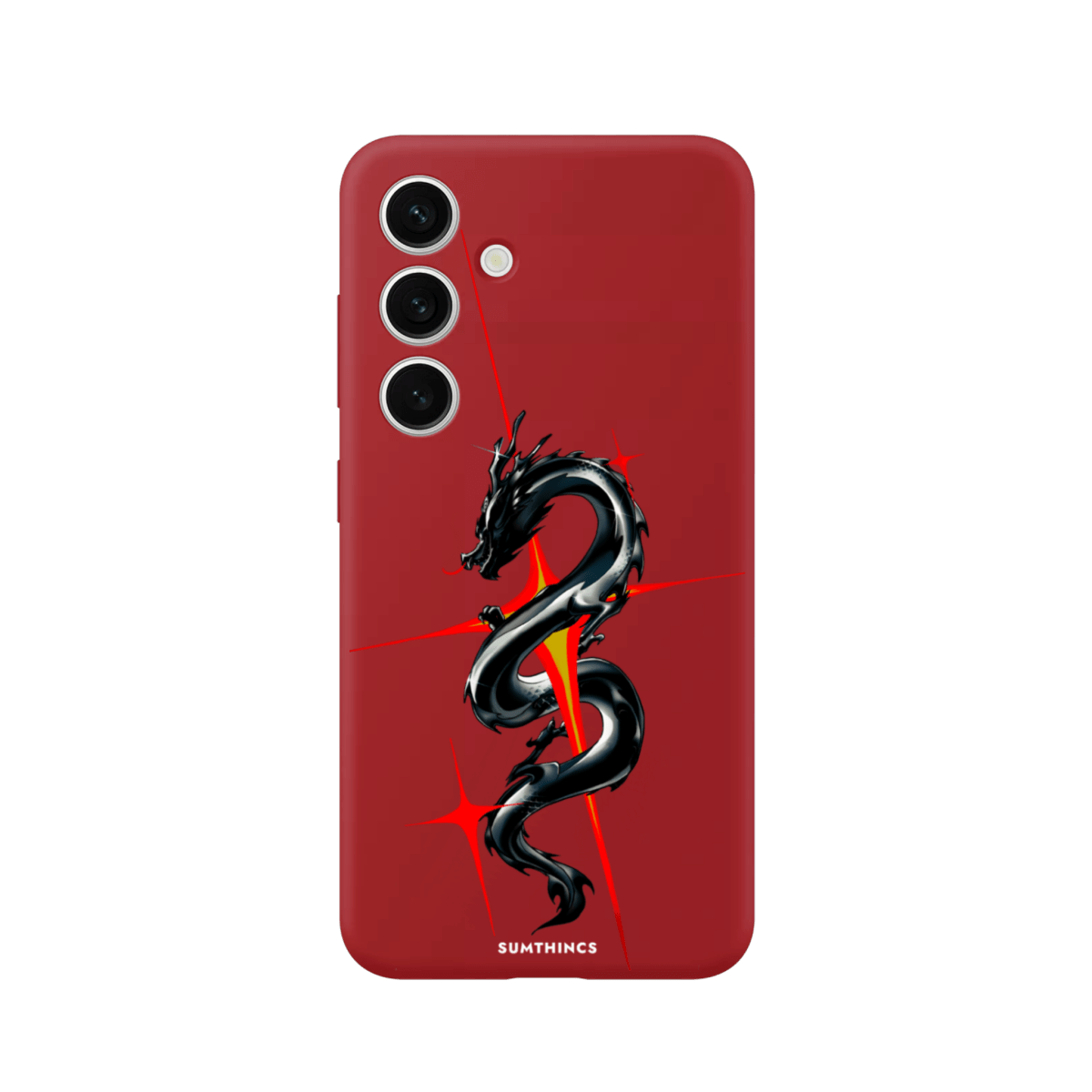 Samsung S25 Plus Dragonflare Premium Telefon Kılıfı Kırmızı - SUMTHINCS