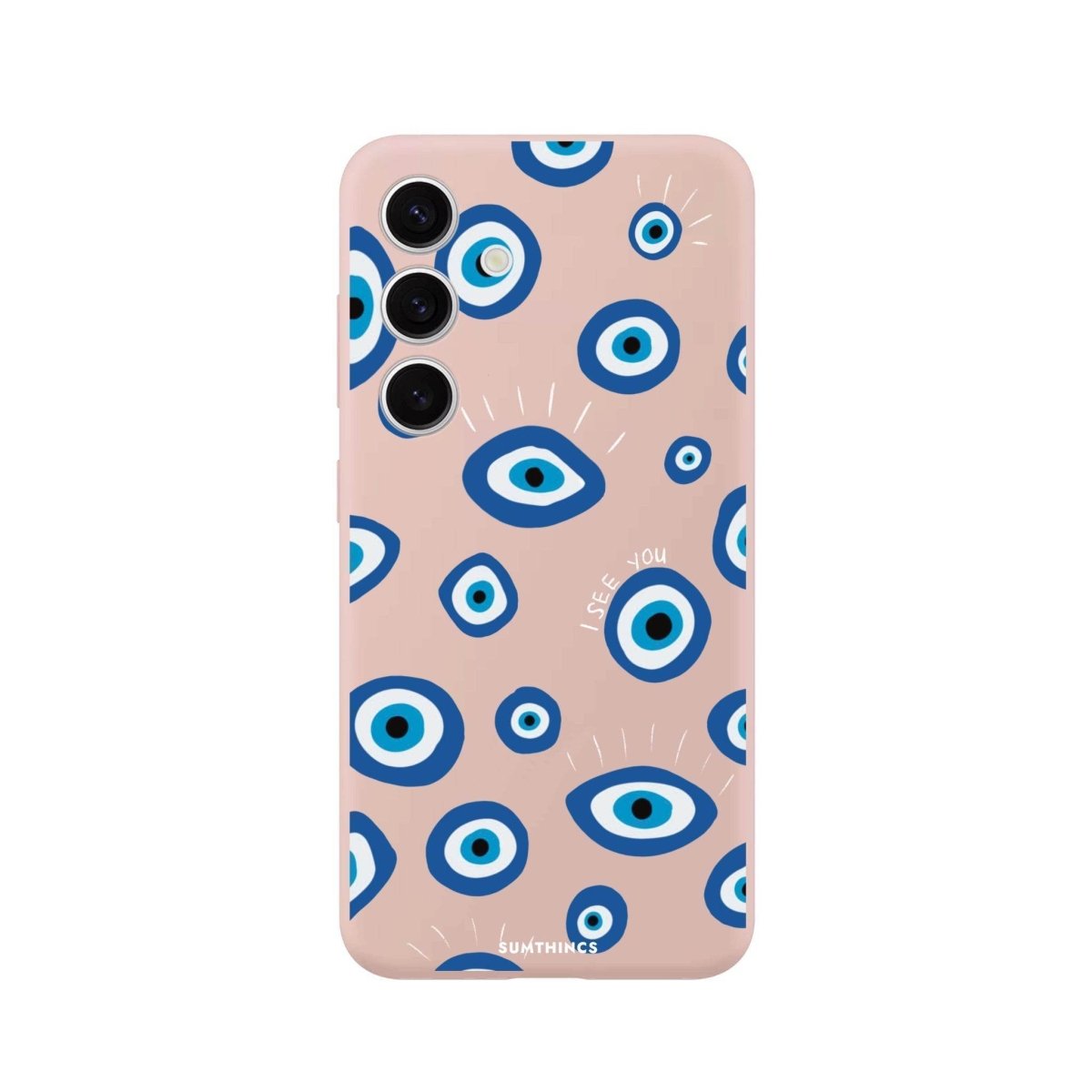 Samsung S25 Plus I See You Premium Telefon Kılıfı Bej - SUMTHINCS