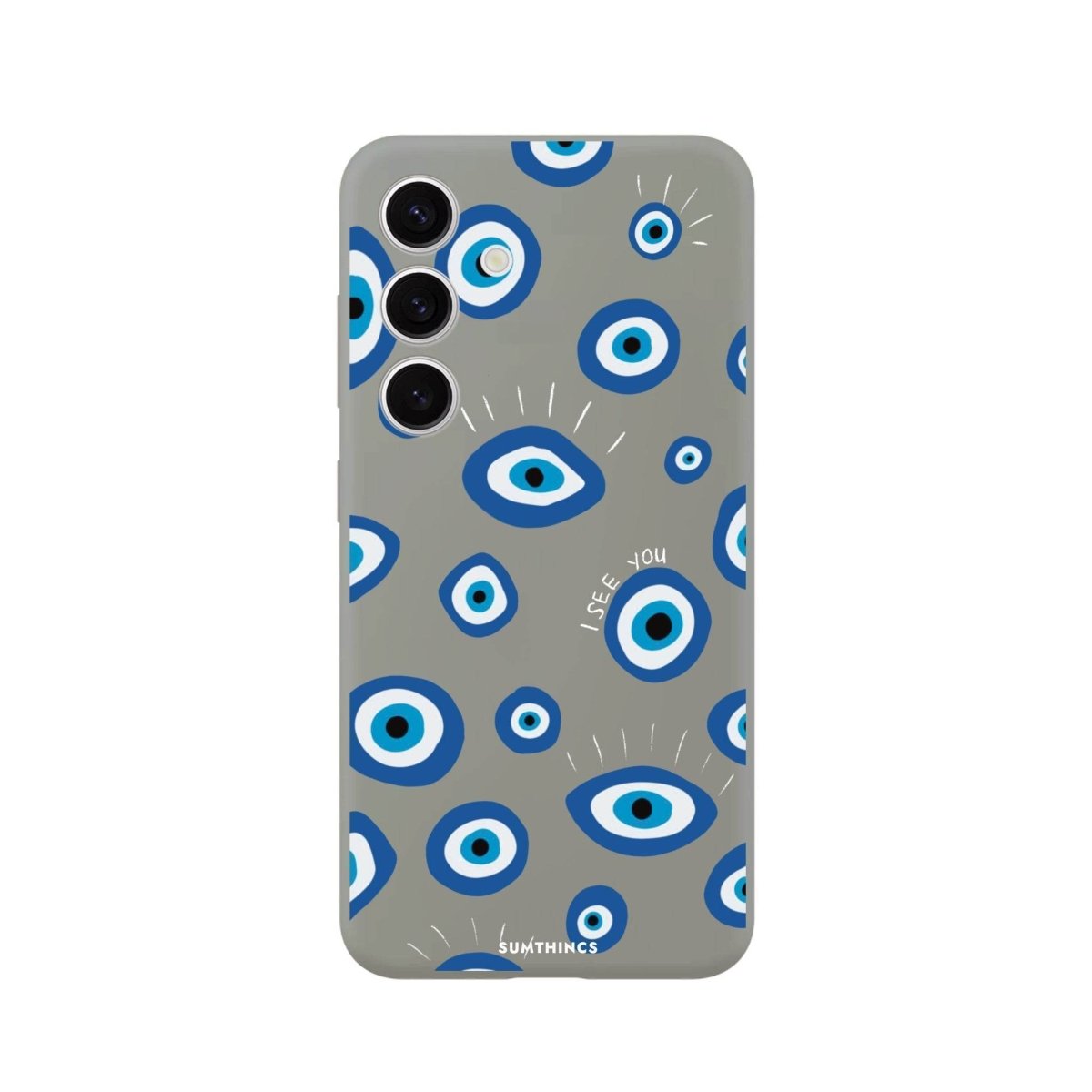 Samsung S25 Plus I See You Premium Telefon Kılıfı Gri - SUMTHINCS