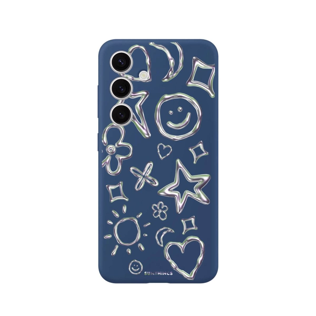 Samsung S25 Plus Silver Doodles Premium Telefon Kılıfı - SUMTHINCS
