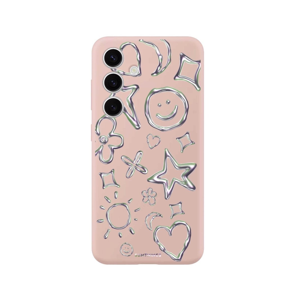 Samsung S25 Plus Silver Doodles Premium Telefon Kılıfı - SUMTHINCS