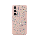 Samsung S25 Plus Silver Doodles Premium Telefon Kılıfı - SUMTHINCS