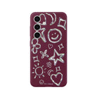 Samsung S25 Plus Silver Doodles Premium Telefon Kılıfı - SUMTHINCS