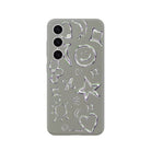 Samsung S25 Plus Silver Doodles Premium Telefon Kılıfı - SUMTHINCS