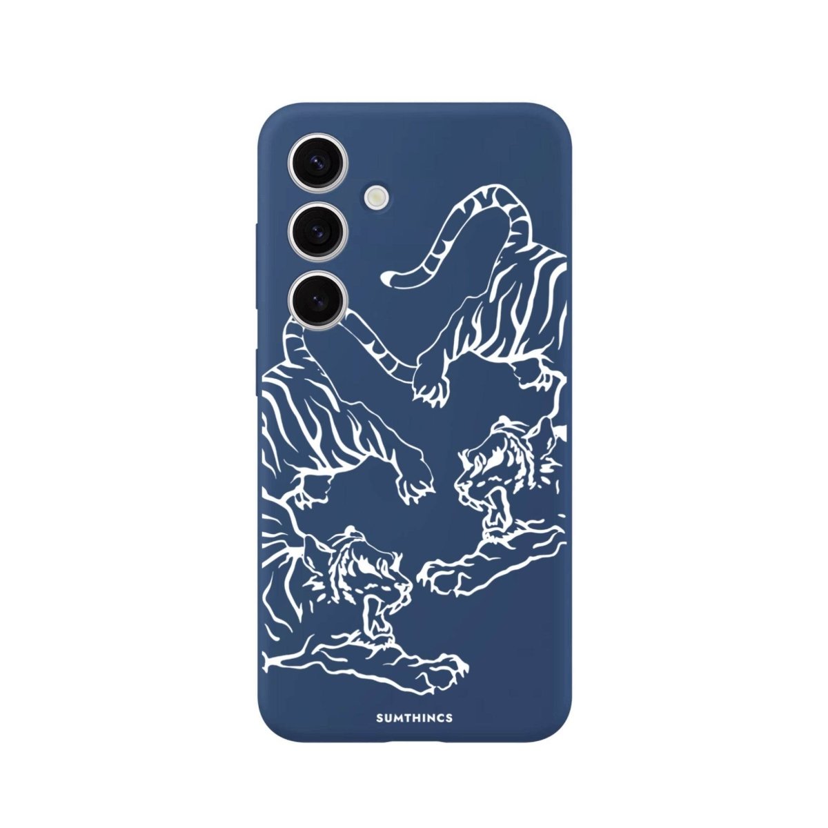 Samsung S25 Plus Tigers Premium Telefon Kılıfı Pasifik Mavi - SUMTHINCS