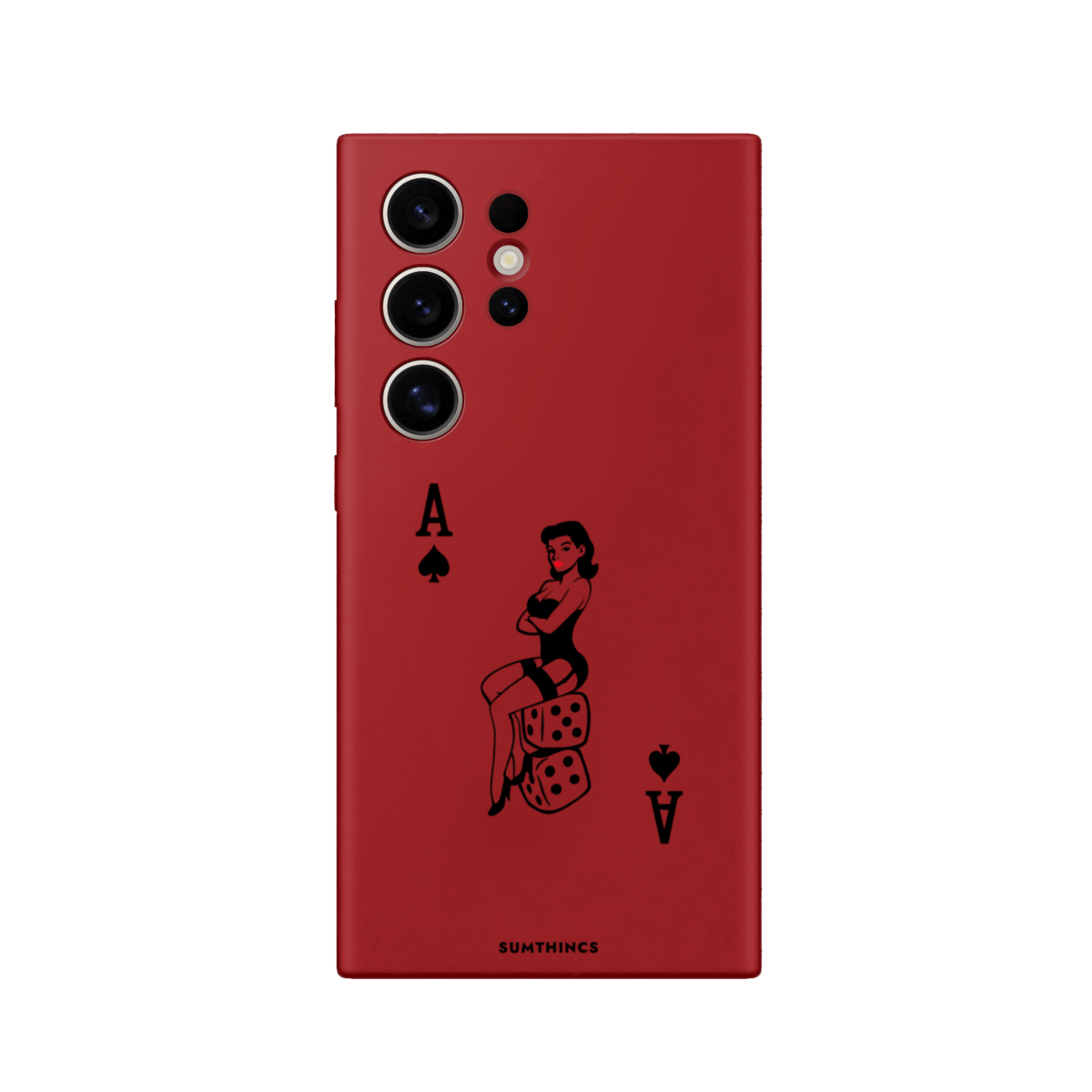 Samsung S25 Ultra Ace Queen Premium Telefon Kılıfı Kırmızı - SUMTHINCS