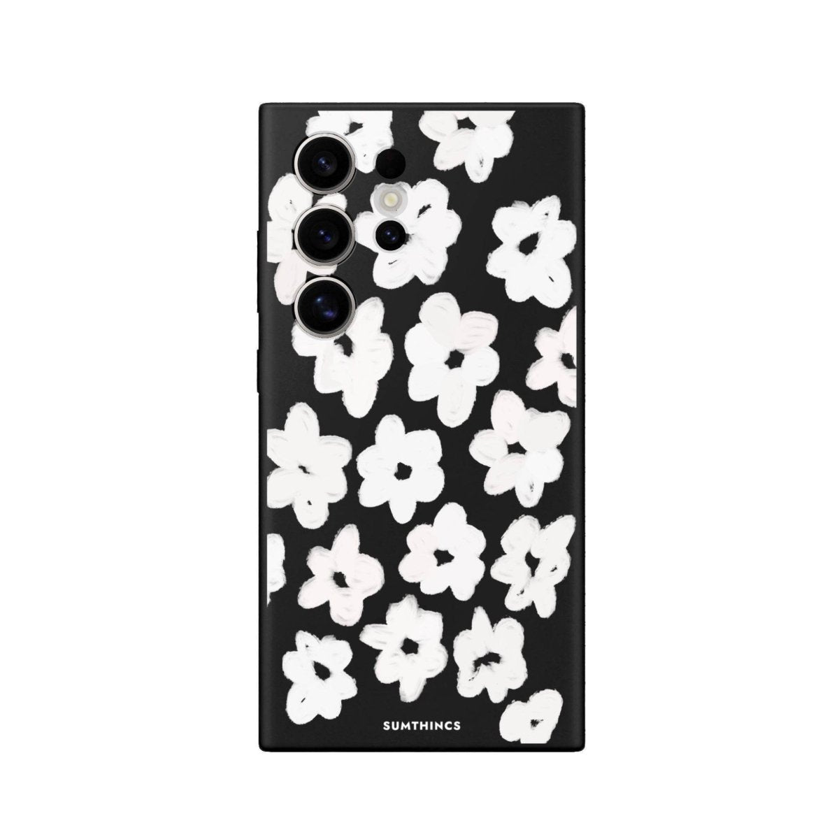 Samsung S25 Ultra Blossoms Premium Telefon Kılıfı Siyah - SUMTHINCS