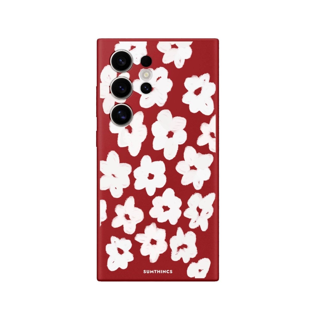 Samsung S25 Ultra Blossoms Premium Telefon Kılıfı Kırmızı - SUMTHINCS