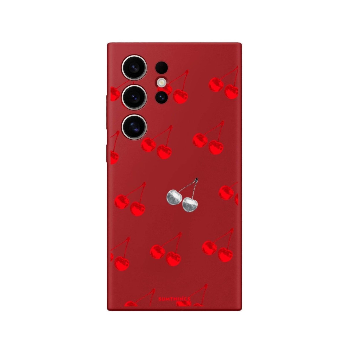 Samsung S25 Ultra Disco Cherry Premium Telefon Kılıfı Kırmızı - SUMTHINCS