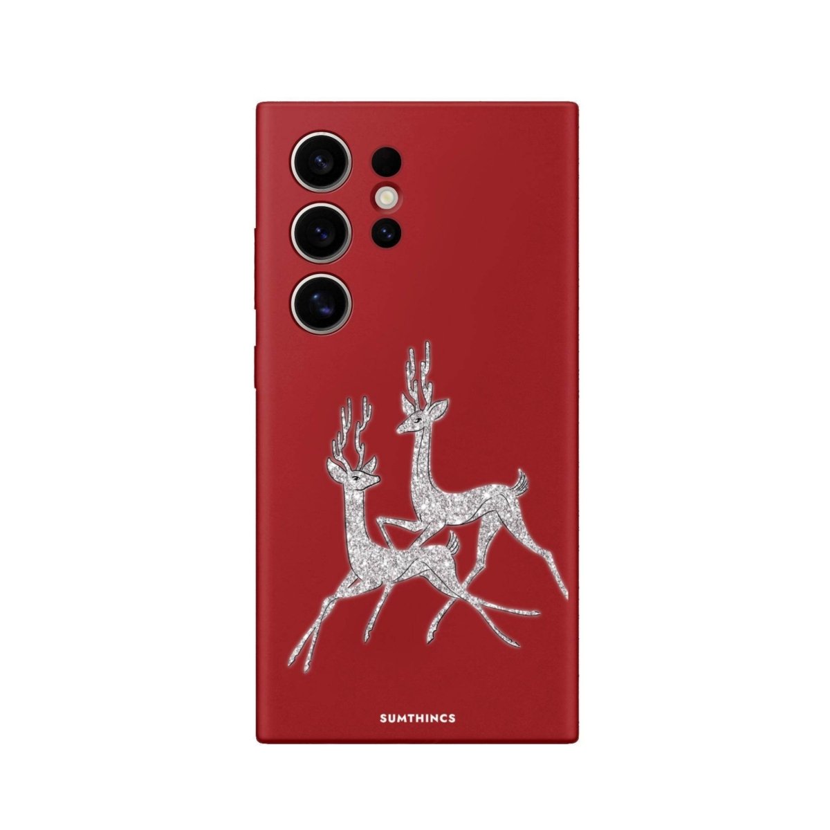 Samsung S25 Ultra Disco Deers Premium Telefon Kılıfı Kırmızı - SUMTHINCS