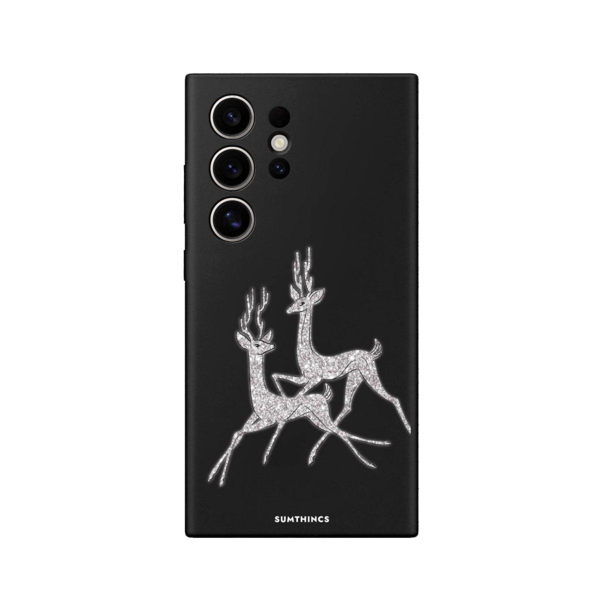 Samsung S25 Ultra Disco Deers Premium Telefon Kılıfı Siyah - SUMTHINCS