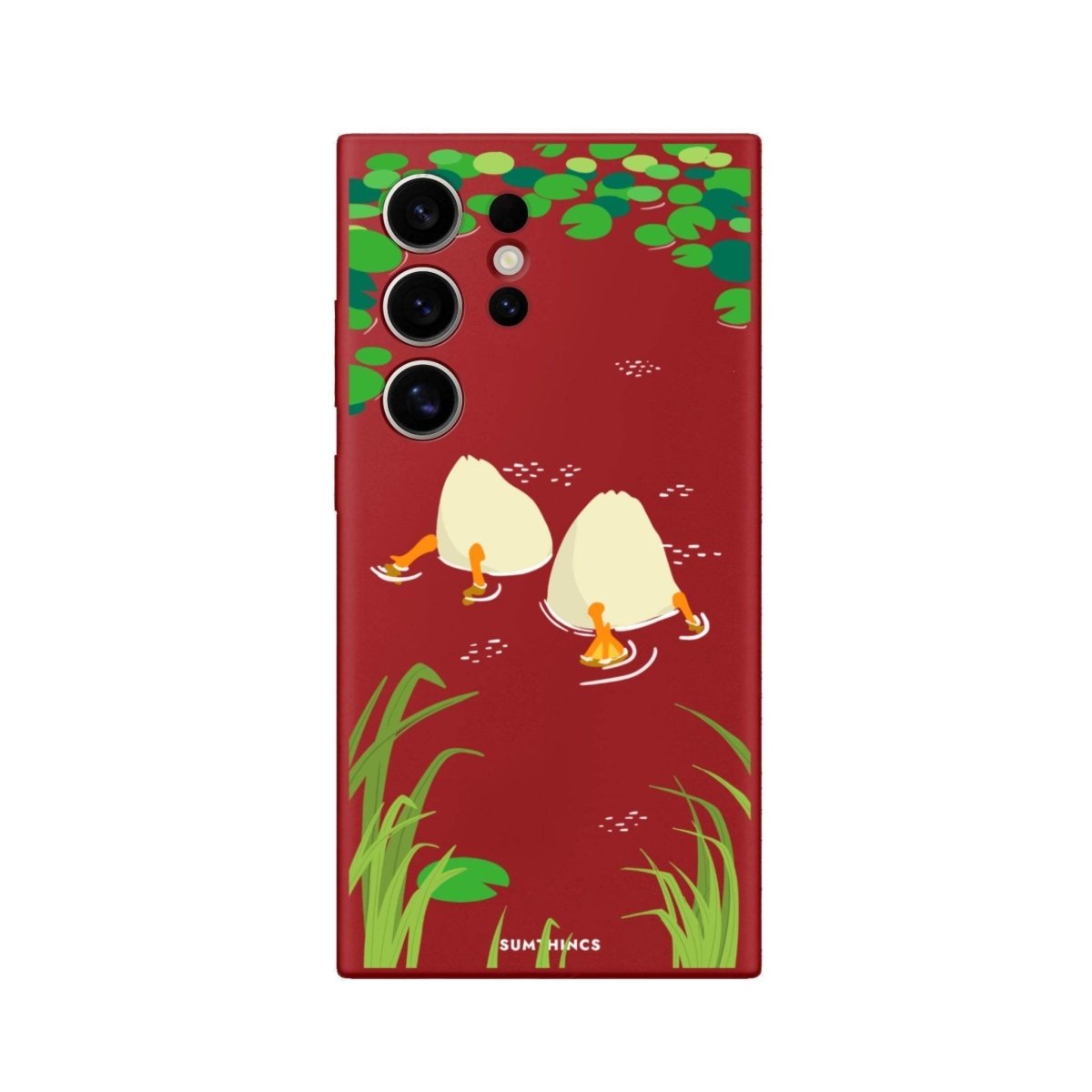 Samsung S25 Ultra Ducks Premium Telefon Kılıfı Kırmızı - SUMTHINCS