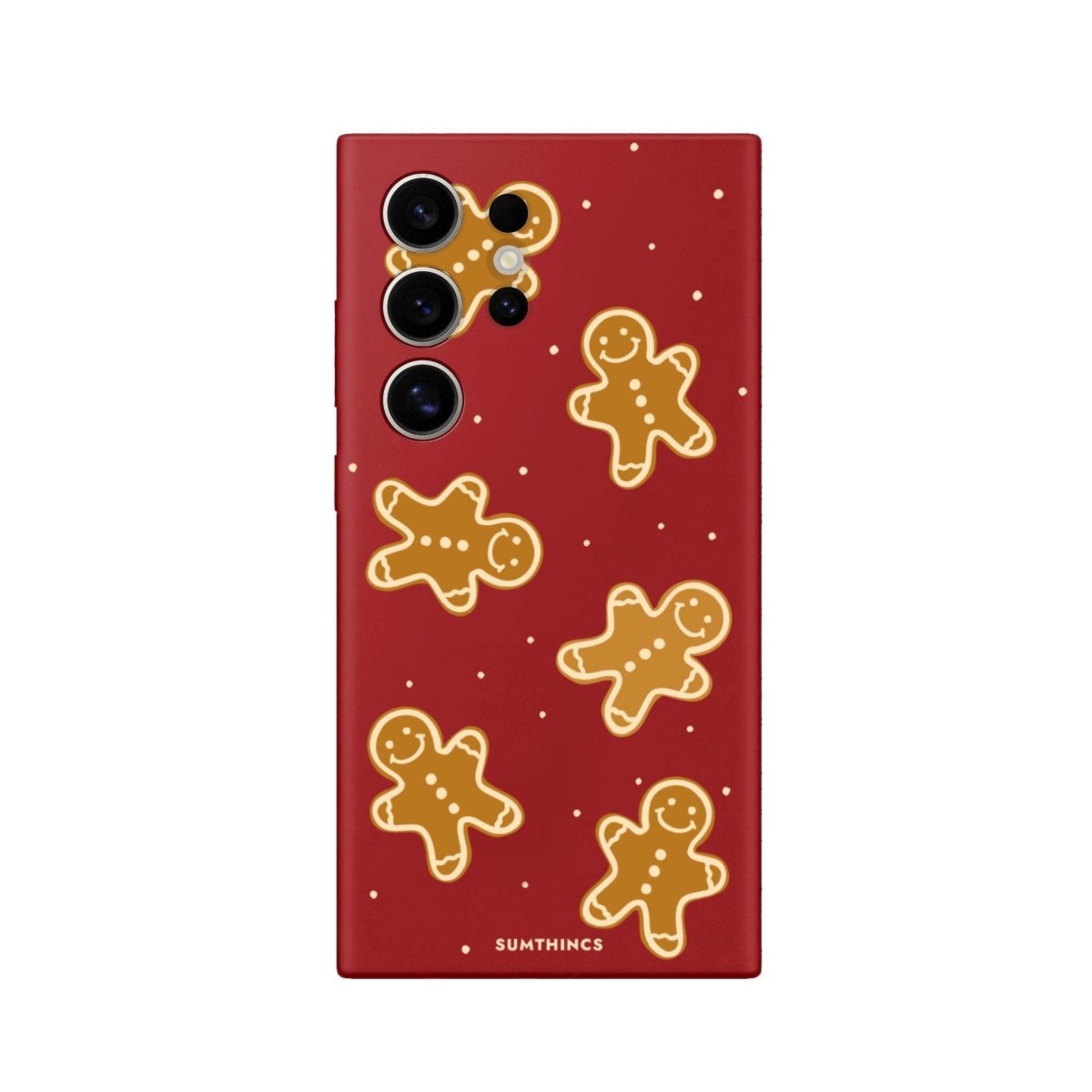 Samsung S25 Ultra Gingerbread Man Premium Telefon Kılıfı Kırmızı - SUMTHINCS