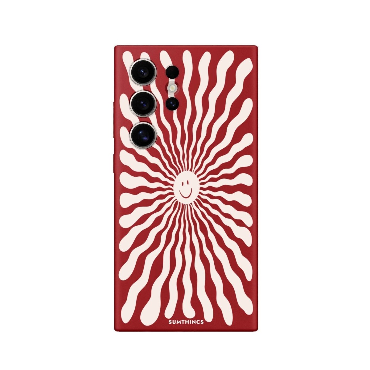 Samsung S25 Ultra Happy Little Sun Premium Telefon Kılıfı Kırmızı - SUMTHINCS
