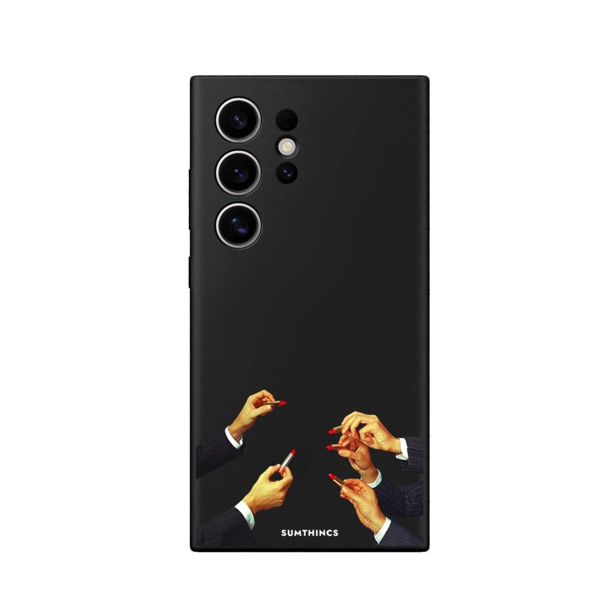 Samsung S25 Ultra Lipstick Premium Telefon Kılıfı Siyah - SUMTHINCS