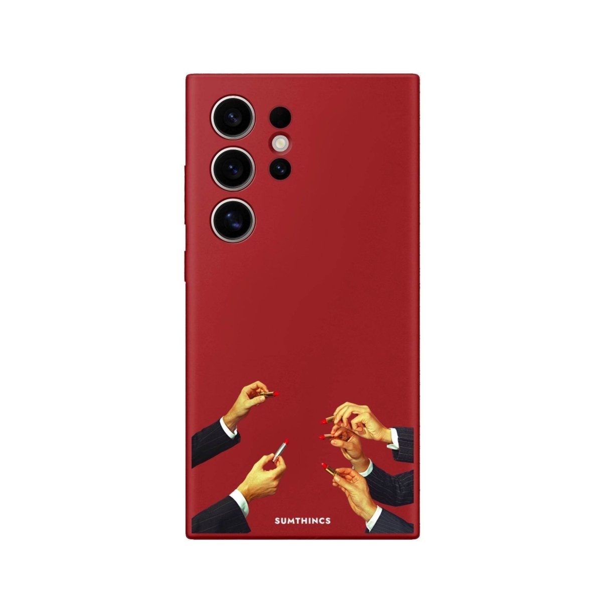 Samsung S25 Ultra Lipstick Premium Telefon Kılıfı Kırmızı - SUMTHINCS