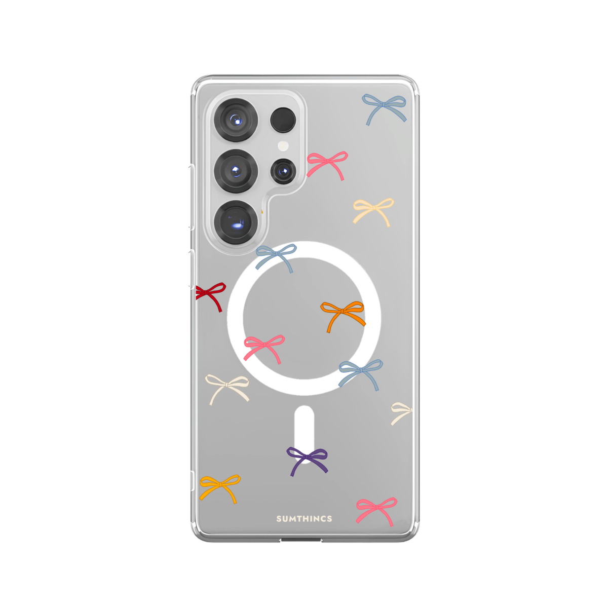 Samsung S25 Ultra Little Bows Clear Magsafe Telefon Kılıfı - SUMTHINCS