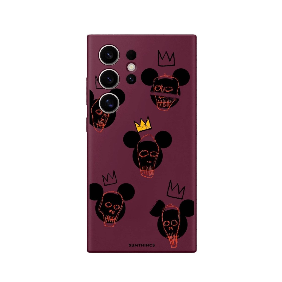 Samsung S25 Ultra Mickeys Midnight Premium Telefon Kılıfı Bordo - SUMTHINCS