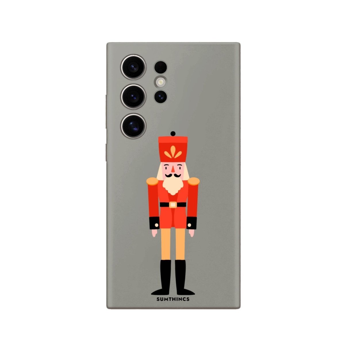 Samsung S25 Ultra Nutcracker Premium Telefon Kılıfı Gri - SUMTHINCS