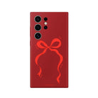 Samsung S25 Ultra Red Bow Premium Telefon Kılıfı - SUMTHINCS