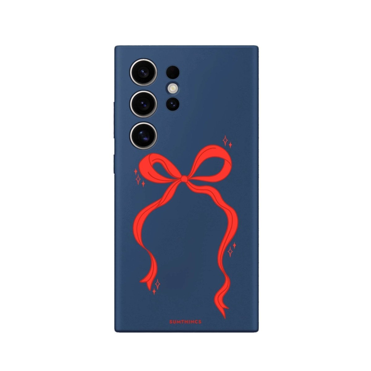 Samsung S25 Ultra Red Bow Premium Telefon Kılıfı Pasifik Mavi - SUMTHINCS