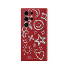 Samsung S25 Ultra Silver Doodles Premium Telefon Kılıfı - SUMTHINCS
