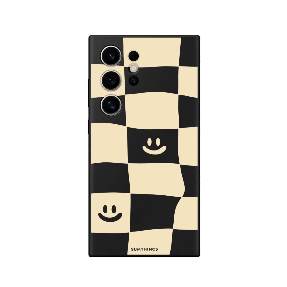 Samsung S25 Ultra Smiling Check Premium Telefon Kılıfı Siyah - SUMTHINCS