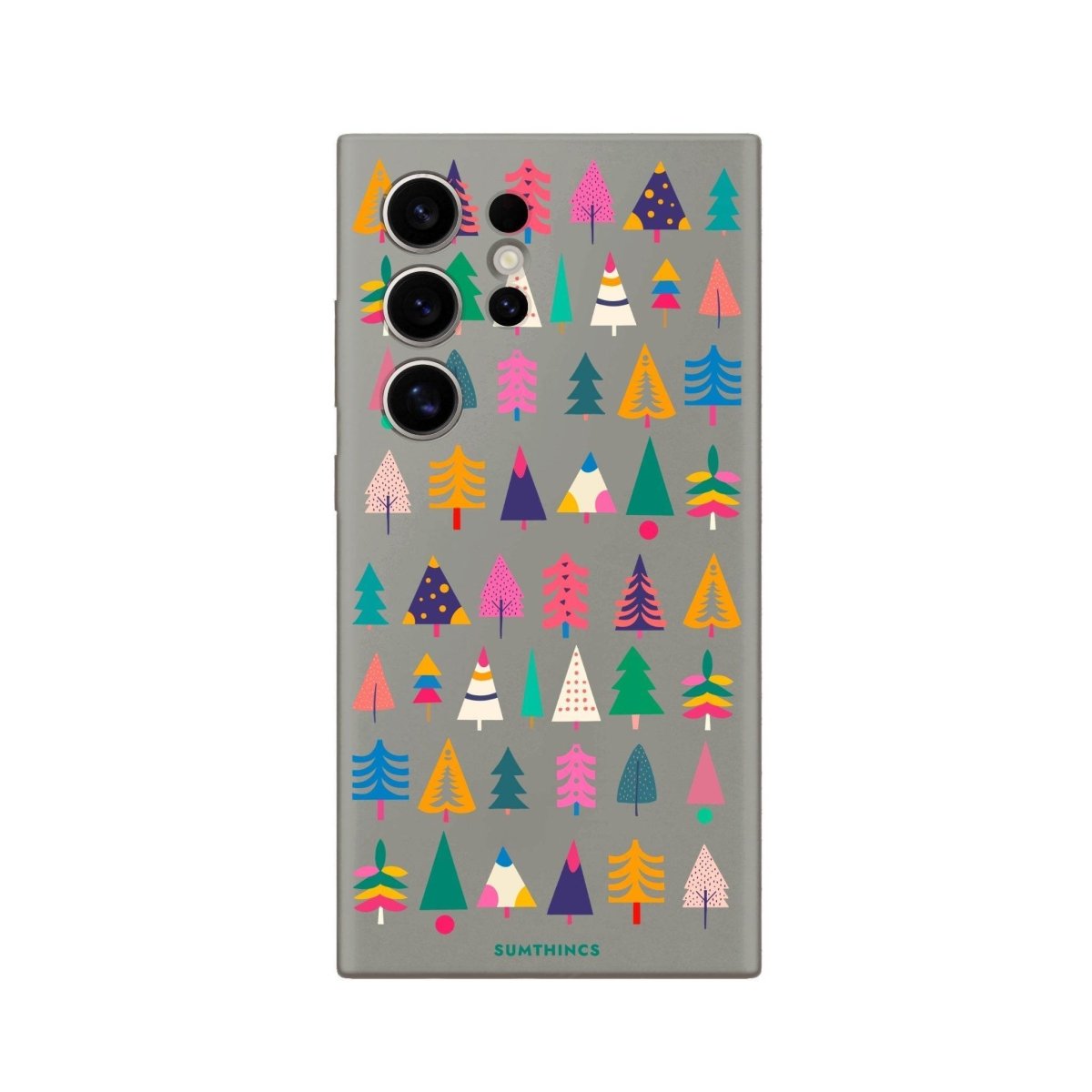 Samsung S25 Ultra Tiny Forest Premium Telefon Kılıfı Gri - SUMTHINCS