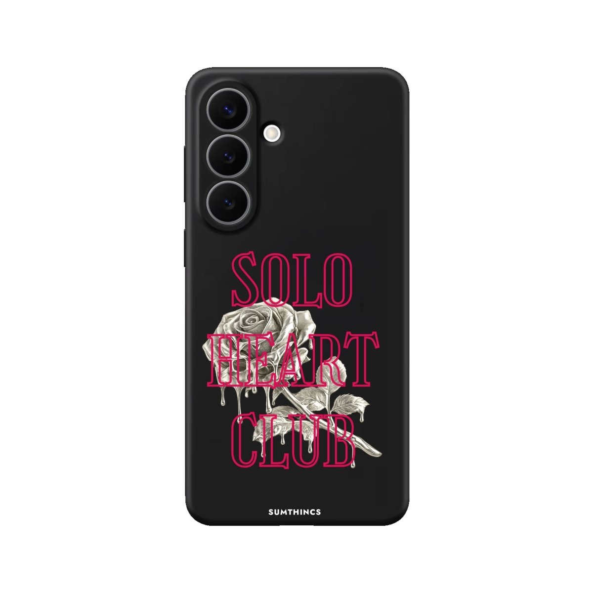 Samsung Solo Heart Club Premium Telefon Kılıfı Siyah - Sumthincs