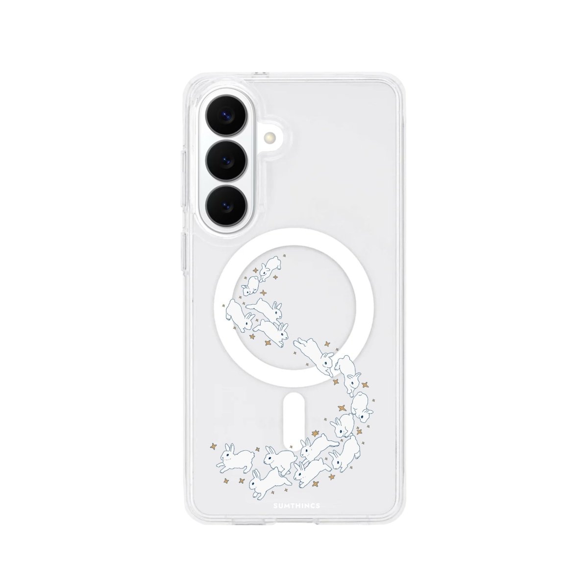 Samsung Starry Bunnies Clear Magsafe Telefon Kılıfı - Sumthincs