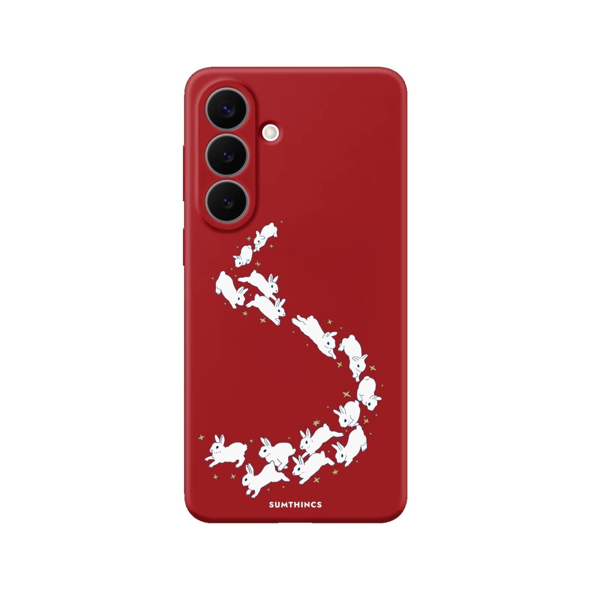 Samsung Starry Bunnies Premium Telefon Kılıfı Kırmızı - Sumthincs