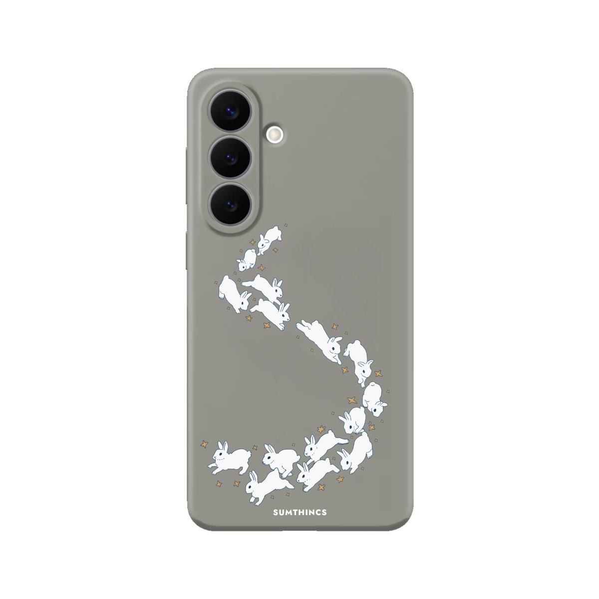 Samsung Starry Bunnies Premium Telefon Kılıfı Gri - Sumthincs