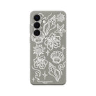 Samsung Summer Sketch Premium Telefon Kılıfı Gri - Sumthincs