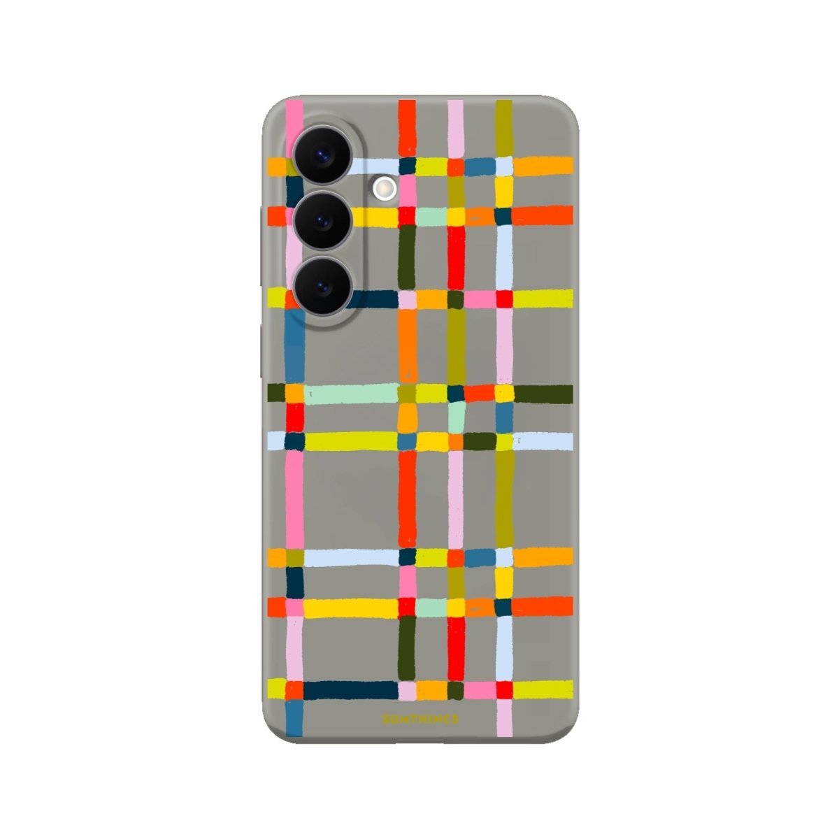 Samsung Sunny Stripes Premium Telefon Kılıfı Gri - Sumthincs