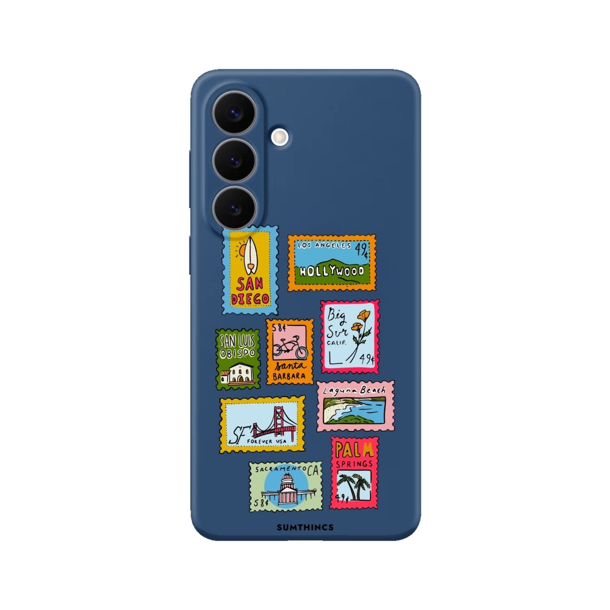 Samsung The Grand Tour Premium Telefon Kılıfı Pasifik Mavi - Sumthincs