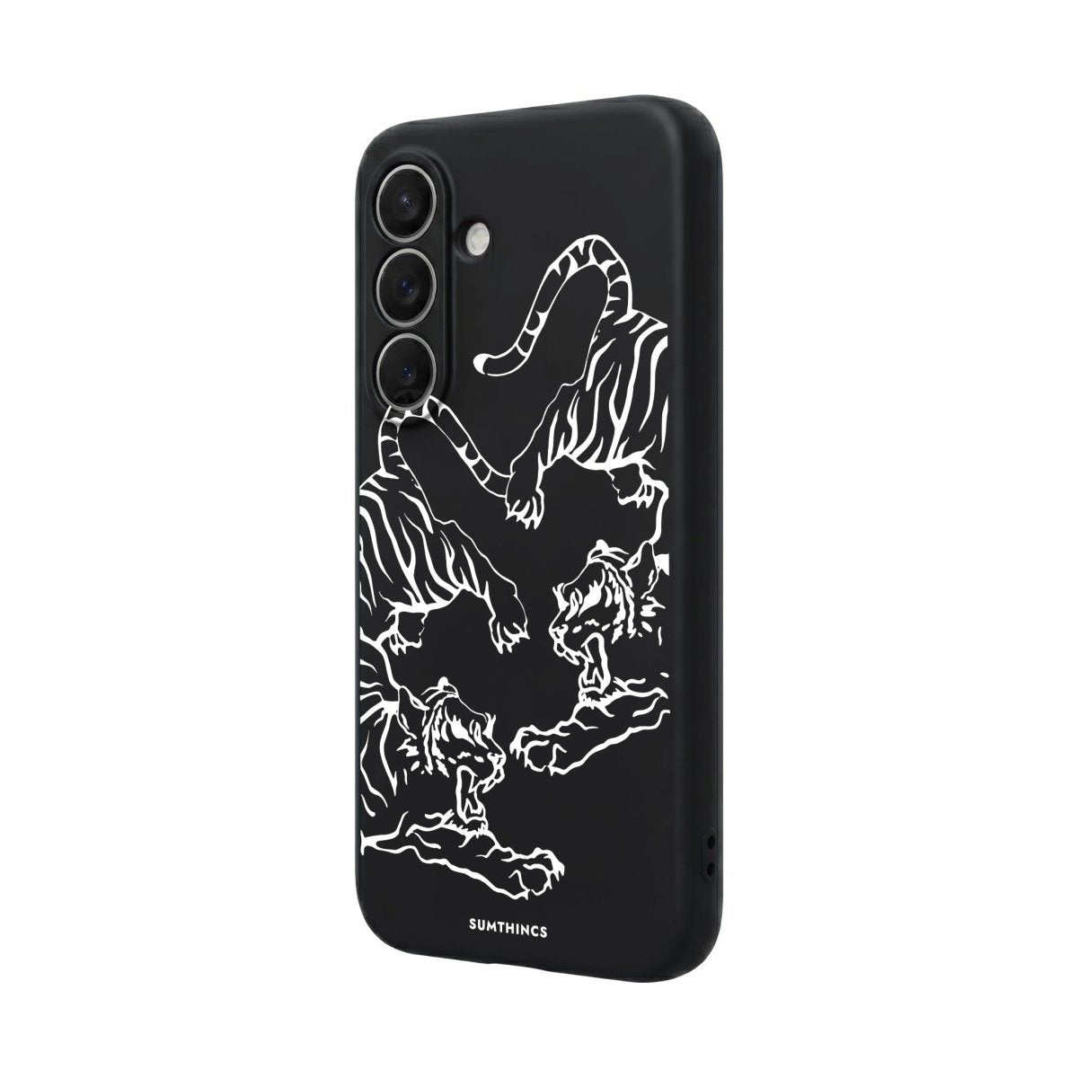Samsung Tigers Premium Telefon Kılıfı Gri - Sumthincs