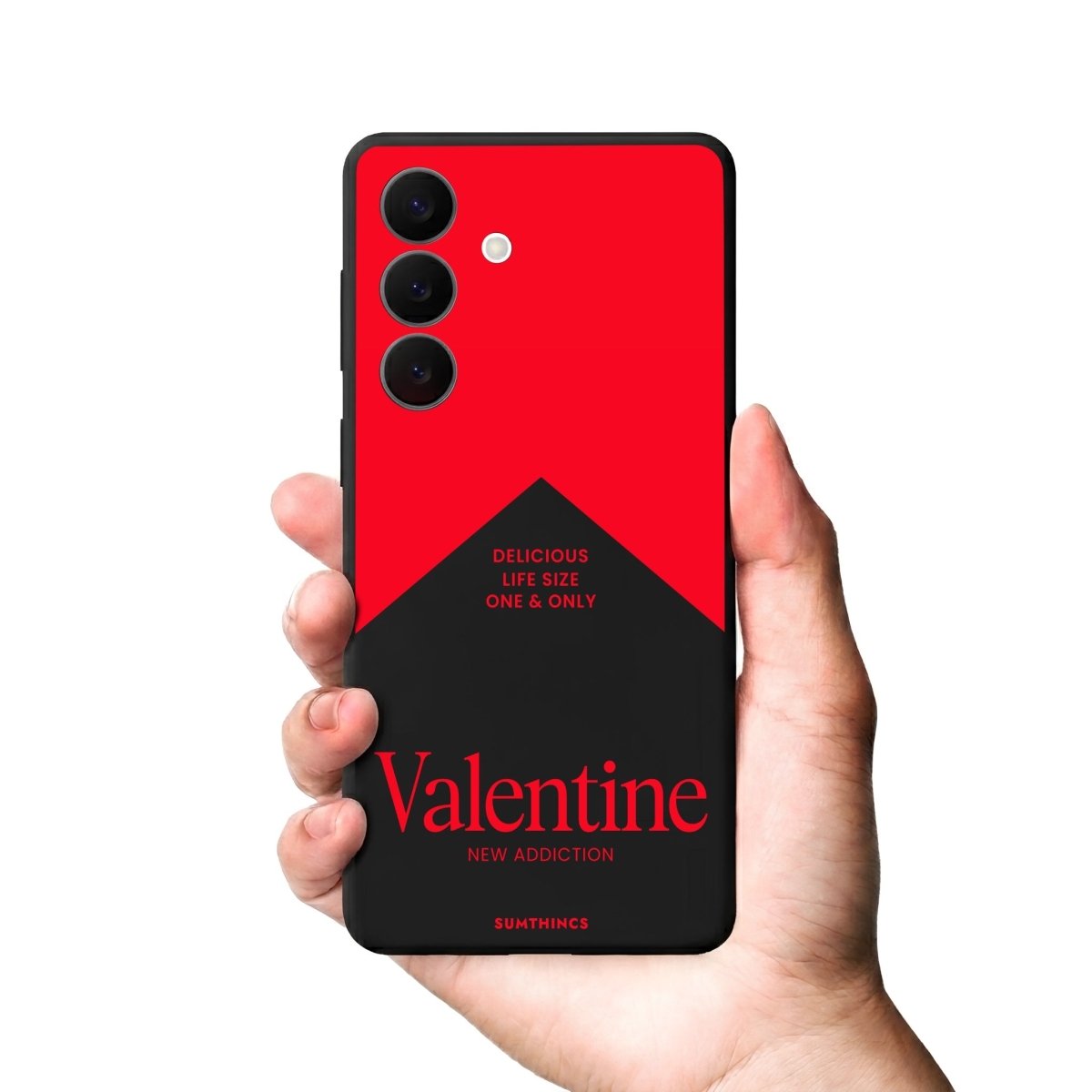 Samsung Valentine Premium Telefon Kılıfı Gri - Sumthincs