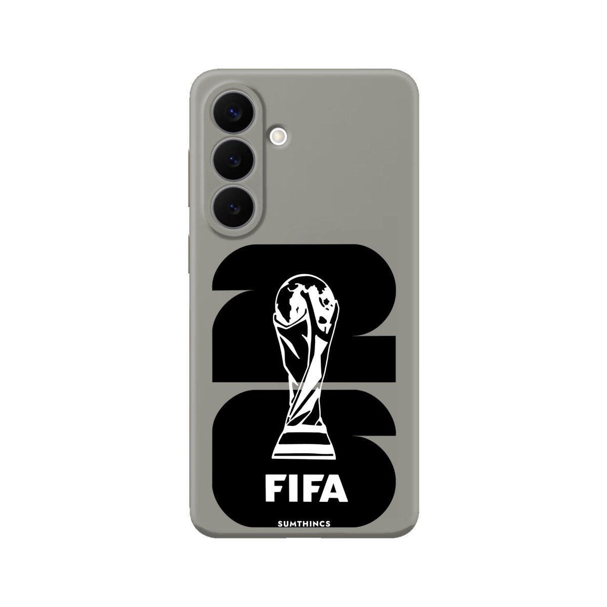 Samsung World Cup 26 Premium Telefon Kılıfı Gri - Sumthincs
